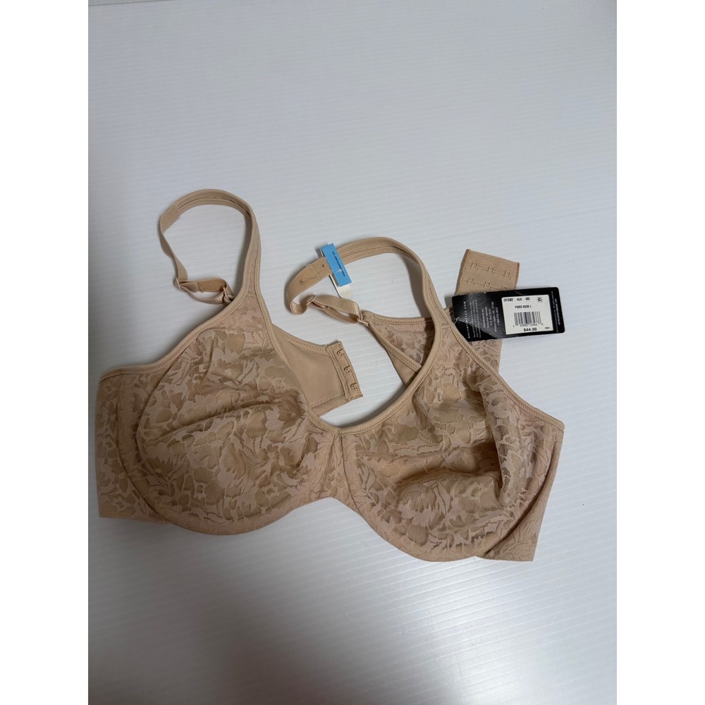 Bali Lace Desire Back Smoothing Underwire Bra Paris Nude DF3382 40C